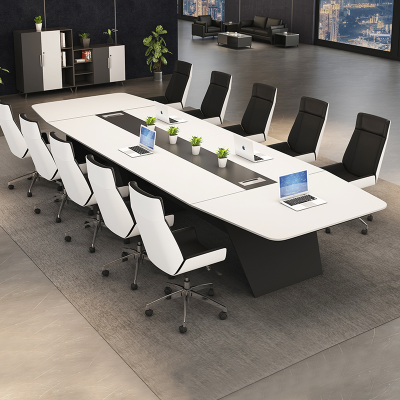 Painted conference table long table fashion office table and chairs simple modern negotiation office furniture reception table training table