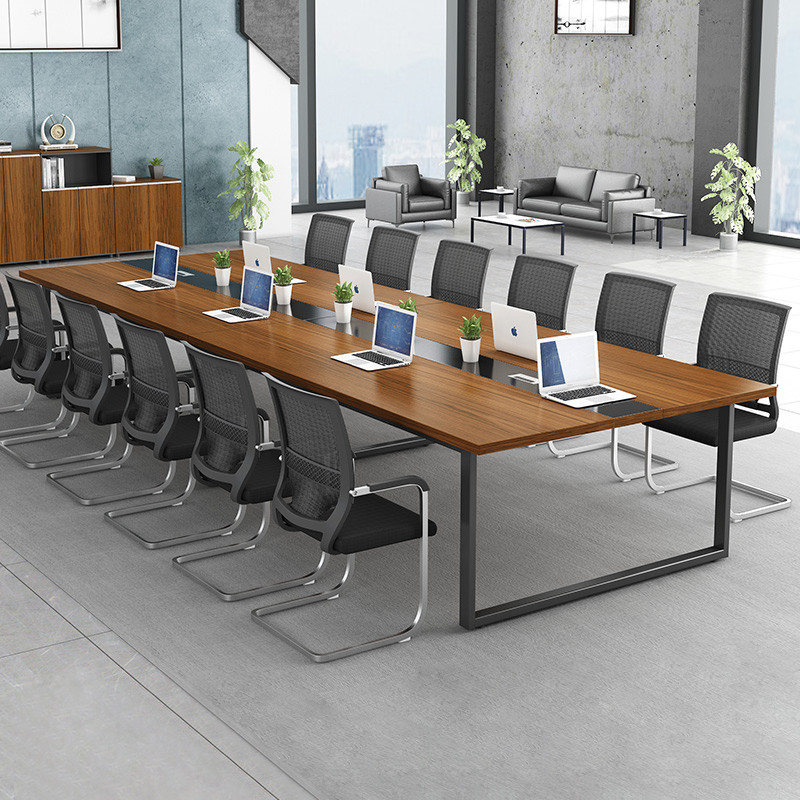 Office furniture conference room meeting table long table simple modern rectangular training negotiation table office chair combination