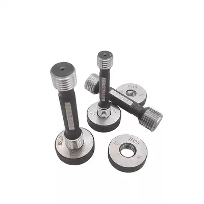 Thread through and stop gauge Construction site steel sleeve detection wire tooth gauge Plug gauge 75 degree high strength thread ring gauge