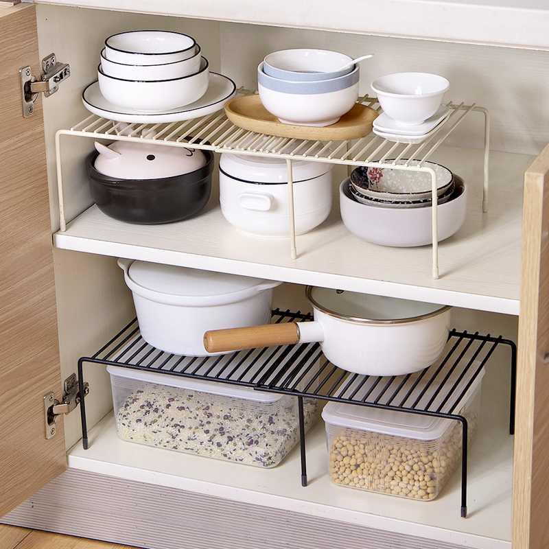 Kitchen condiment storage rack household oil salt sauce vinegar seasoning bottle wrought iron desktop retractable storage shelf