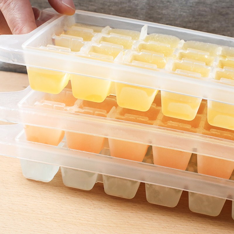 Quick-frozen ice box large small grid ice cube popsicle mold home dormitory homemade ice tray creative ice maker