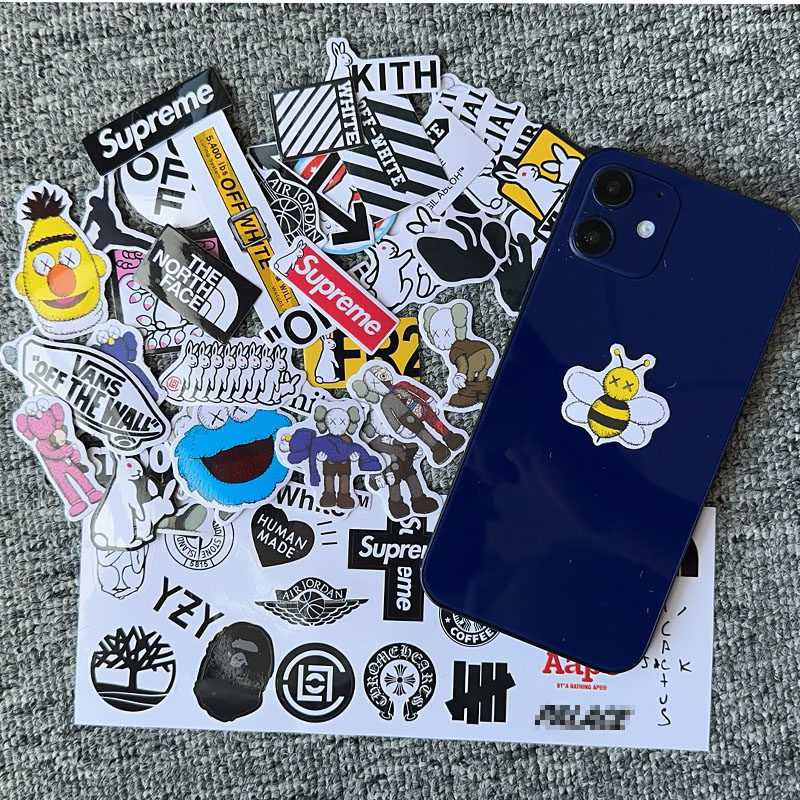 54 pieces of personalized trendy brand luggage stickers for mobile phones and tablets, notebooks, small stickers for notebooks, water cup stickers
