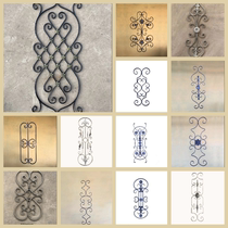 Balcony door wrought iron flower accessories fence guardrail wrought iron accessories modern wrought iron forged wrought iron flower custom dragon