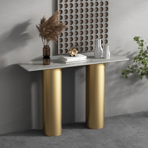 Nordic entryway into the door of the house Genguan Table Pandora Minimalist Light Lavish Grey Marble Ultra Narrow Wall Side Decorative Cabinet