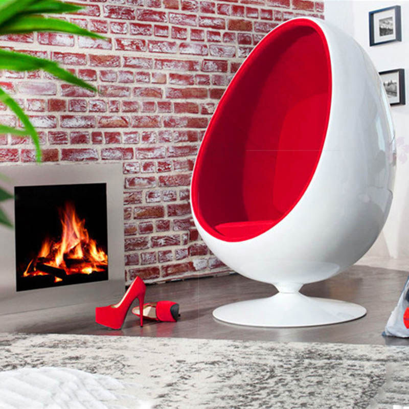 Egg Chair Space Capsule Spherical Chair Eggshell Sofa Fiberglass Single Casual Seat Mall Egg Chair