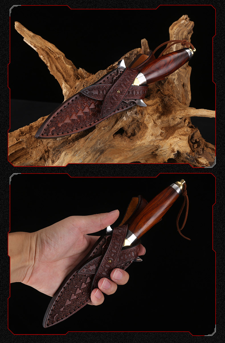 Damascus thép dao M390 rèn tay độ cứng cao hoang dã sống sót ngoài trời sắc nét tự vệ cầm tay công cụ thẳng - Công cụ Knift / công cụ đa mục đích bộ dao đa năng