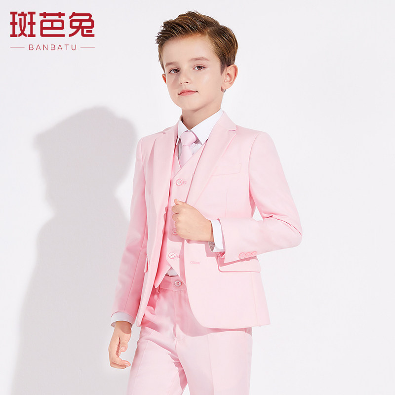 Boys suits handsome middle-aged children's piano costumes model catwalk flower girl dress children's suit spring and autumn