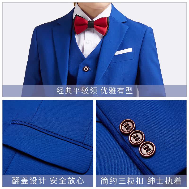 Children's dress suit small suit jacket Korean version boy suit suit big child flower girl dress costume