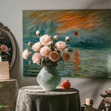 Симуляция цветок 3 масляная живопись пион фальшивый цветок