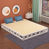 Solid Wood Hardboard Mattresses White Tatami Bed bed Bedbeds Bedbeds Bedroom Bed Frame Modern Brief