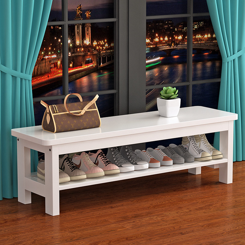 Custom solid wood long bar stool Home white pine wood changing shoes stool Bedstool bedside bench bedside bench wood stools