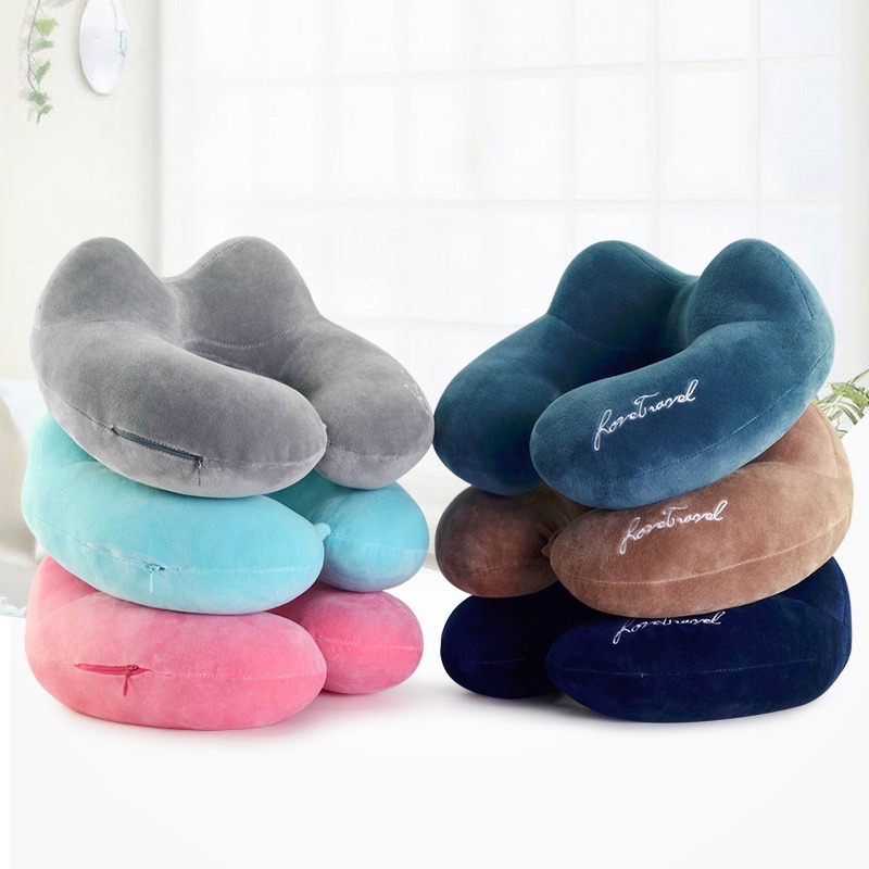 u-type pillow travel protection neck pillow cervical spine Aircraft u shaped by pillow neck sitting for the afternoon nap headrest portable memory pillow-Taobao