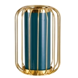 Nordic ins Wind Light Luxury Glass Vase Lantern Lantern Ceramics Creative Peche Wars Dry Flower Isert Бутылка гостиная декоративные украшения