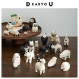 Японская импортная деревянная ручка с животными, кролик, альпака, «сделай сам», кот