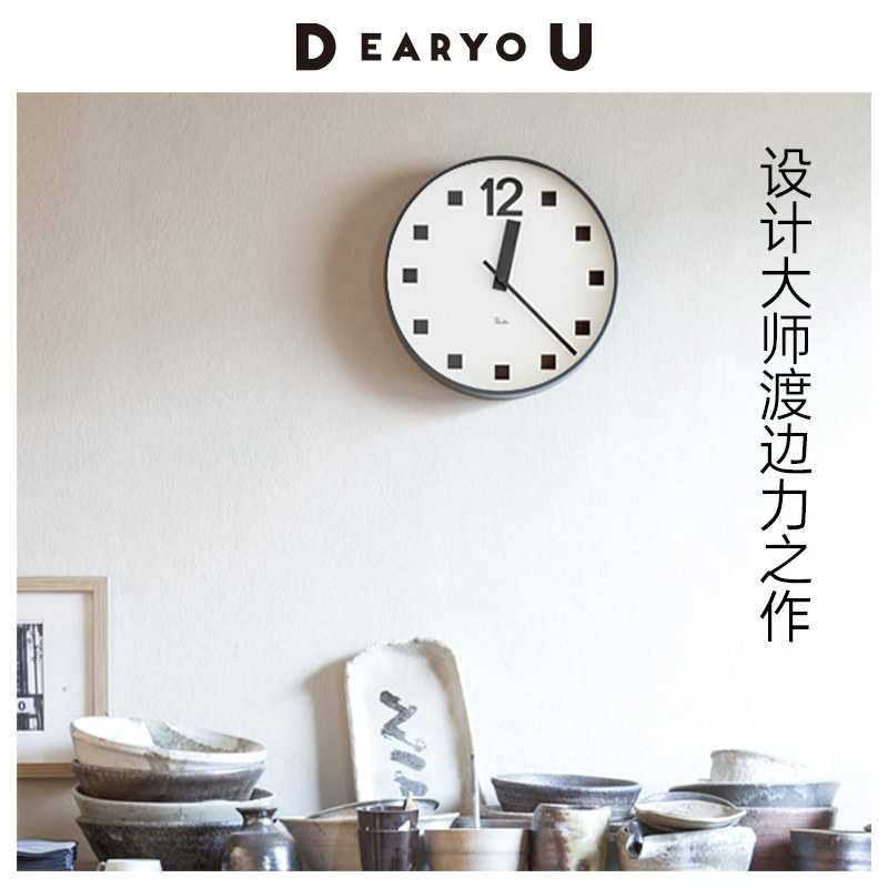 DEARYOU JAPAN SYSTEM LEMNOS HANG CLOCK RIKI WATANABE FORCE DESIGN CLOCK HANGING WALL LIVING ROOM WATCH NORDIC-Taobao