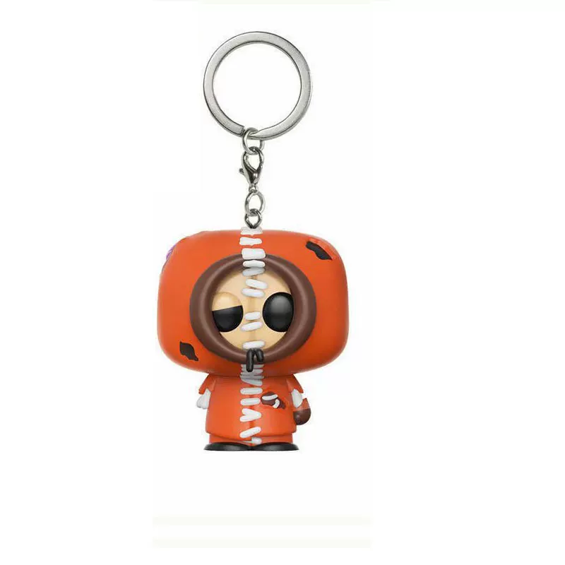 Брелок мультперсонаж (South Park) Kenny/Stan/Cartman/Kyle, подвеска из ПВХ 9,15×6×2,5 см