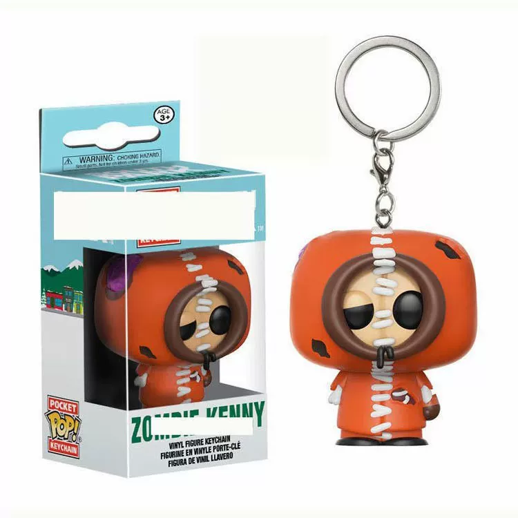 Брелок мультперсонаж (South Park) Kenny/Stan/Cartman/Kyle, подвеска из ПВХ 9,15×6×2,5 см