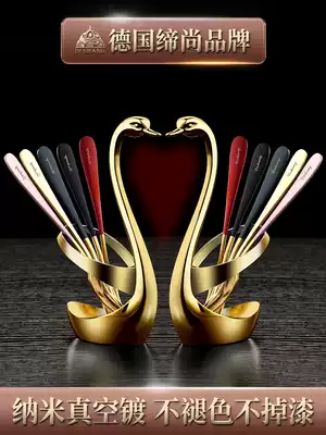 304 stainless steel fruit fork set High-end cute household fork Children's safety fruit fork cake dessert fork