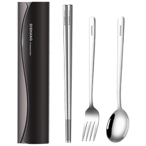316 stainless steel chopsticks and spoon set one person one chopstick portable tableware storage box one person student only