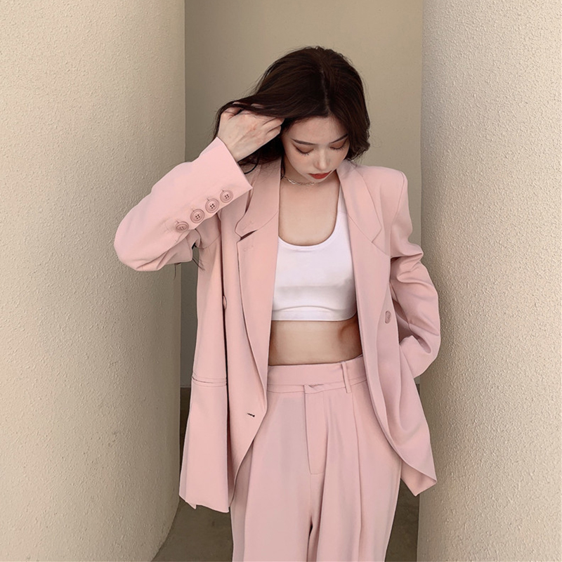 Casual fashion suit women's suit jacket thin section Western style Korean style chic top summer wear age-reducing professional two-piece suit