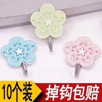 Sticky Hook Powerful Stick Wall Stickup Kitchen Hook Stickup Student Dormitory Cute Cartoon Viscose Free of perforated hooks