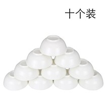 Pure White Ceramic Bowl Eat Bowl Thickened Thermal Insulation Rice Bowl Restaurant Home Small Bowl Eat Rice Bowl