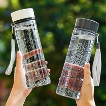 Summer Water Cup Mens Large Capacity Sports Fitness Space Cups Plastic Tea Cup Students Brief Portable Water Bottle Outdoor