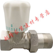 Temperature control valve heating sheet full copper small back basket temperature control adjusting water inlet angle type angle valve home switch DN20