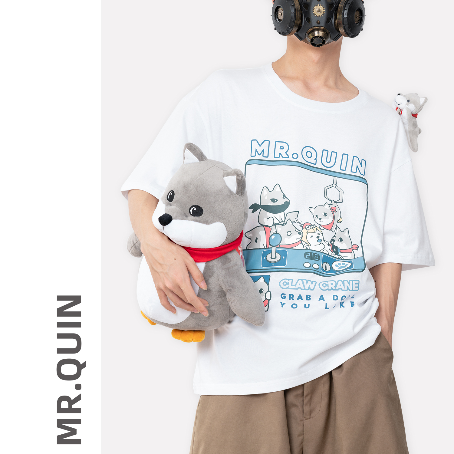 Touch Fish Forbidden MR QUIN Official Perimeter Summer Short Sleeve Trend Casual Original Men And Women Great Size T-shirt Pure Cotton