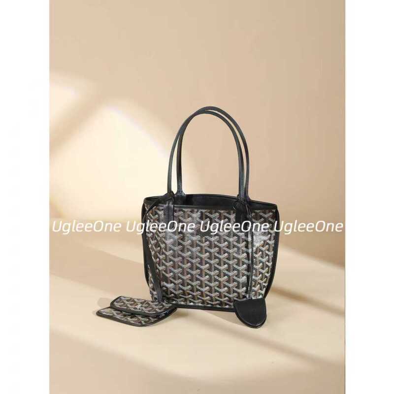 【Look for Eclat】Cute Little One! Dog Tooth Tote Bag Mini~Double-Sided Leather Shoulder Handbag 【Look for Eclat】Cute Little One! Dog Tooth Tote Bag Mini~Double-Sided Leather Shoulder Handbag