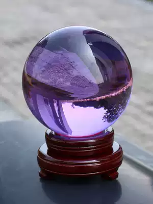 Purple crystal ball glass ball wine cabinet porch room desk partition living room home decoration bedroom ornaments