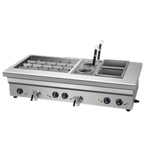 Oden cooking machine commercial spicy hotpot noodle cooker double-flavor grid fish and egg skewers fragrant pot soup noodle cooker snack equipment