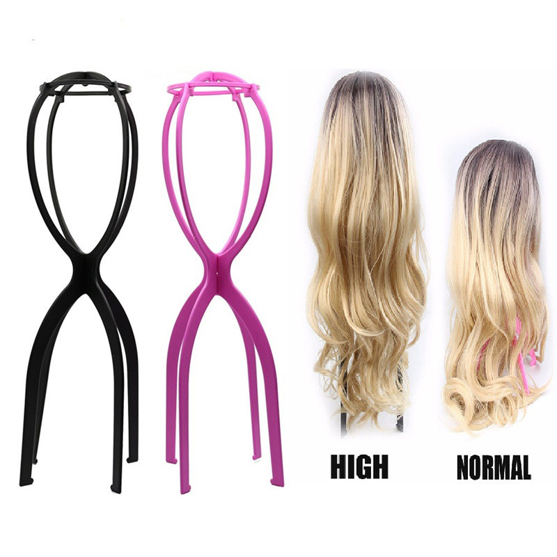 50cm hedged headgear bracket high wig stand for women long hair display stand