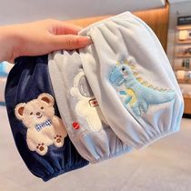 Cartoon boy girls waterproof and anti-dirty student sleeve 3 to 6 years old to 12-year-old baby babys hand sleeve long