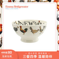 Emma Bridgewater French Toast Rice Bowl Nordic ins Style Rooster Underglaze Ceramic Salad Rice Bowl