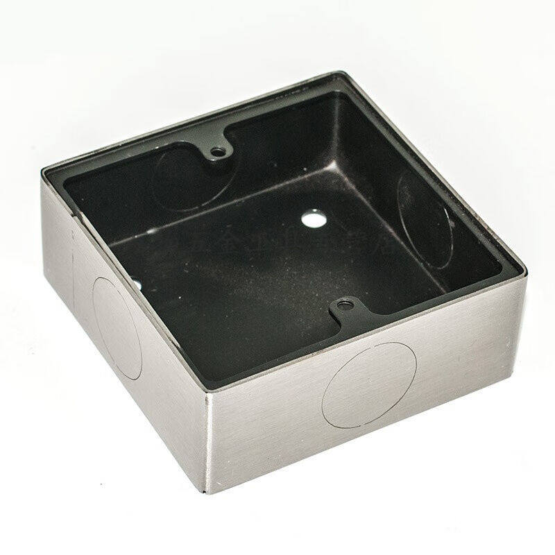 Applicable stainless steel 86 clear case dark case junction box metal conventional universal bottom box wiring ground insert case bottom Ming dress box-Taobao
