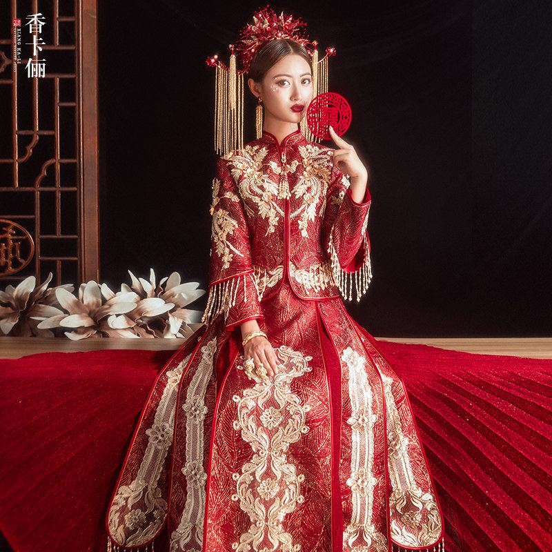 Show Wo Costume Bride 2022 New Summer Chinese Handmade Wedding Wedding Wedding Wedding Dresses Wedding Dresses Wedding Dresses Wedding Dresses