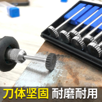 T-shaped carbide rotary file Tungsten steel grinding head Grooving knife Grinding head Metal milling cutter Grooving knife Round electric grinding head