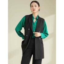 Xinge French suit vest womens vest jacket 2024 spring new loose casual sleeveless vest