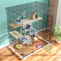 Cat Villa Mega Free Space Cat Cage Luxury Large Size Cat House Home Indoor Cat House With Toilet Cat Cabinet