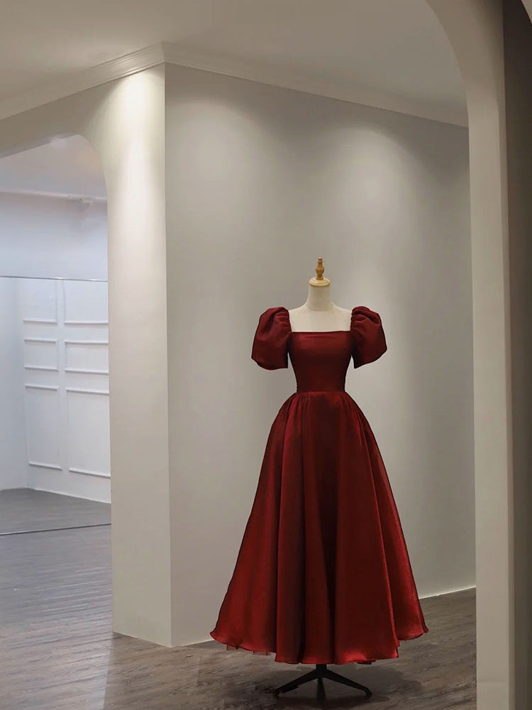 Toast Dress Bridal Burgundy 2021 New Little Man Winter Wedding Engagement Night Dress Skirt Can Usually Be Worn by Women