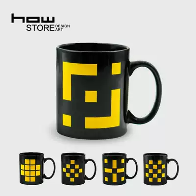 HOWstore Hao Art Museum Creative Mug Water Cup Milk Coffee Cup Ceramic Cup Net Red Cup