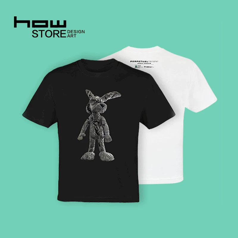 HOWSTORE Hao Art Art Museum Daniel Arsham Future Eclipse Animal Arts and Leisure T -shirt Genuine