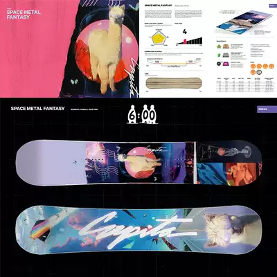 2022 SIX o'CLOCK SKI CAPITA NEW SPACE METAL FANTASY WOMEN's BOARD WOMEN's snowboard