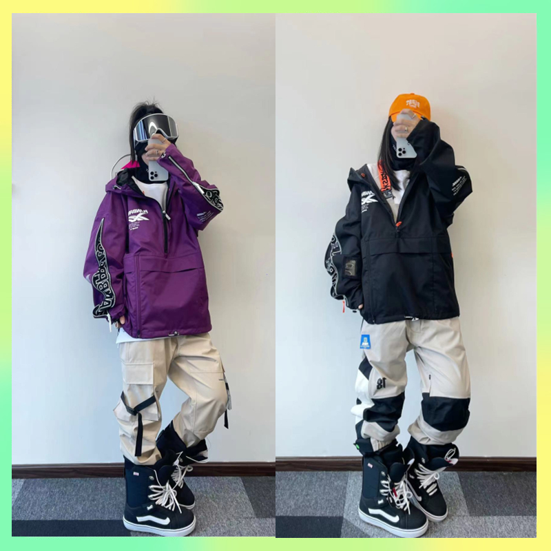 Six points snow furniture 21-22 new Japanese MRS men and women Ski Suit High Waterproof Breathable Warm Veneer Ski Suit