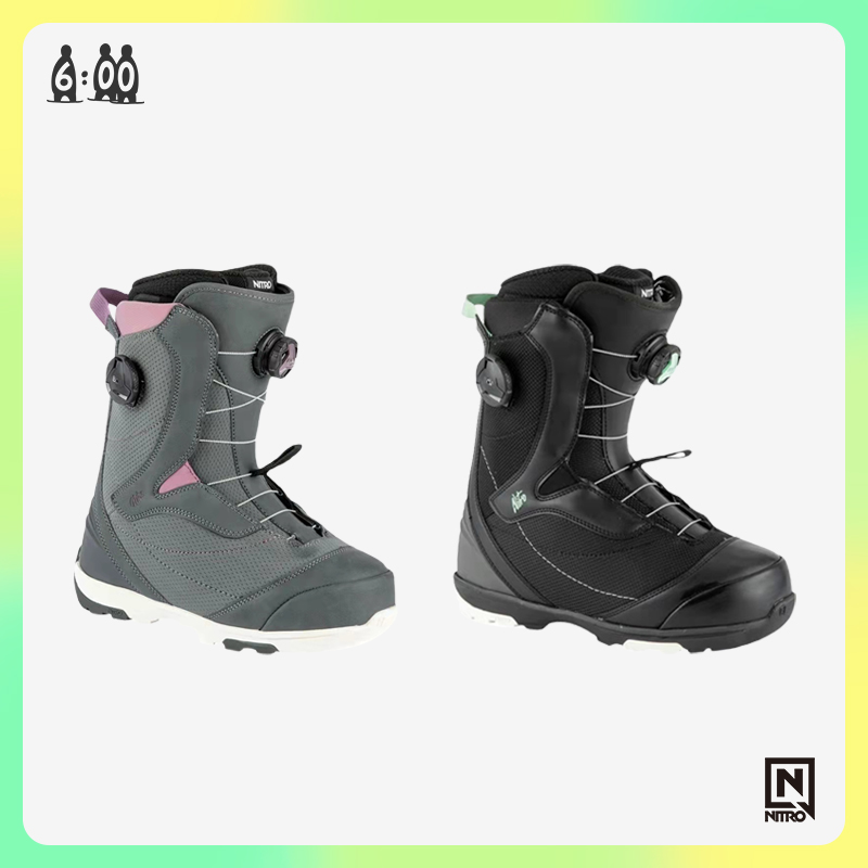 Six o'clock ski equipment 21-22 new NITRO CYCPRESS BOA snow boots women's ski shoes veneer novice shoes