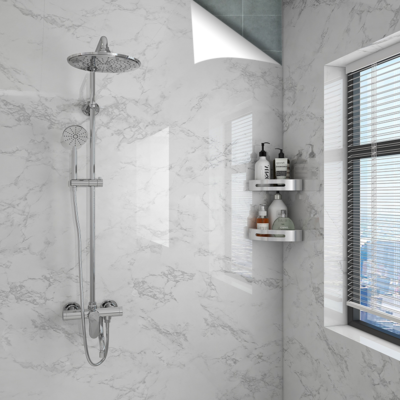 Bathroom waterproof wall sticker Makeup Room Bathroom Wall Wall stickers Wallpaper Wall paper Self-adhesive waterproof and moisture-proof