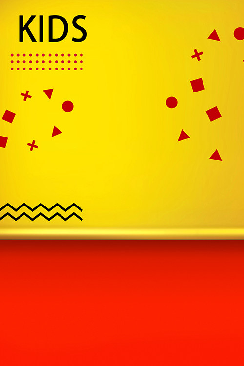 New Children's Photography Background Paper Live Children's Theme Room Film Building Background