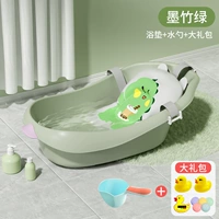 Демон зеленый+динозаврная панель для ванны+ложка ванны (подарочный пакет)