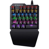  One-handed mechanical keyboard mute competitive keyboard and mouse set Tablet chicken eating artifact Apple peace game king seat ipad automatic pressure grab fruit Android elite auxiliary wired 87-key mobile phone keyboard